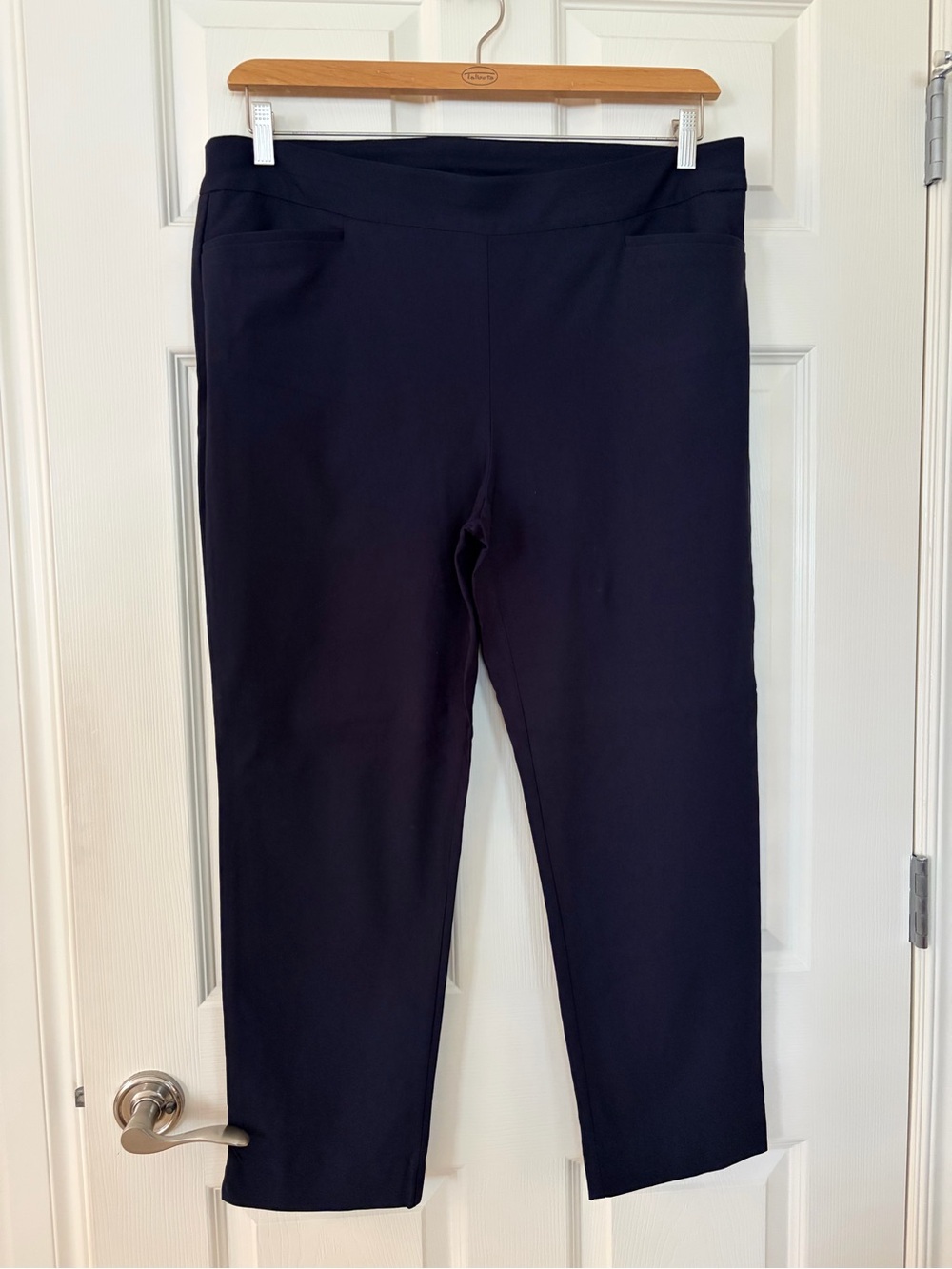 Chico's Navy Brigette Pull-On Ankle Pant